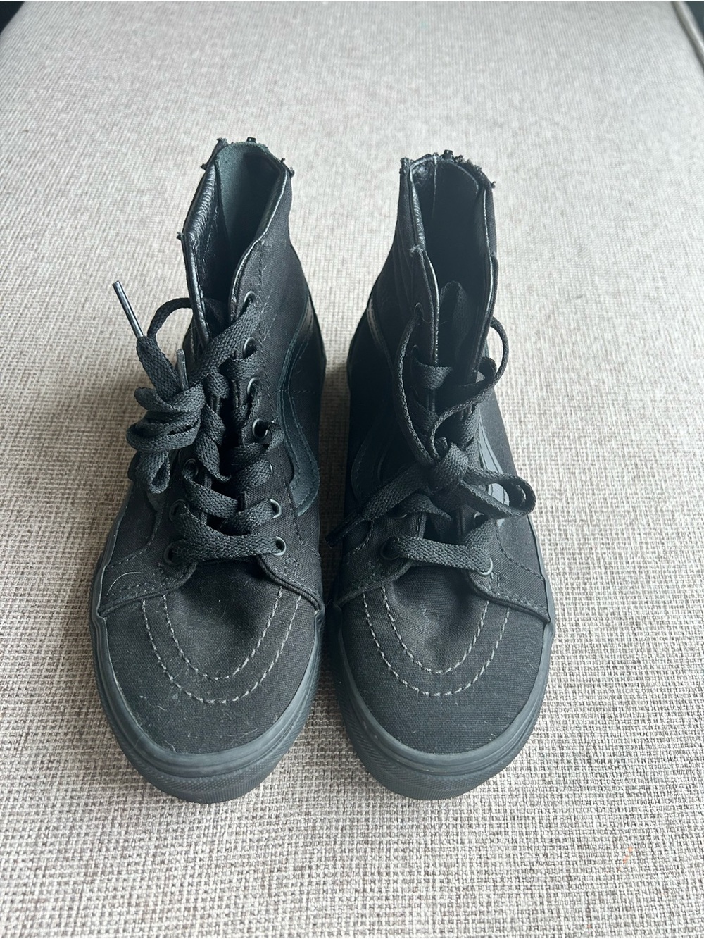 Vans Black High-Top Kids Sneakers